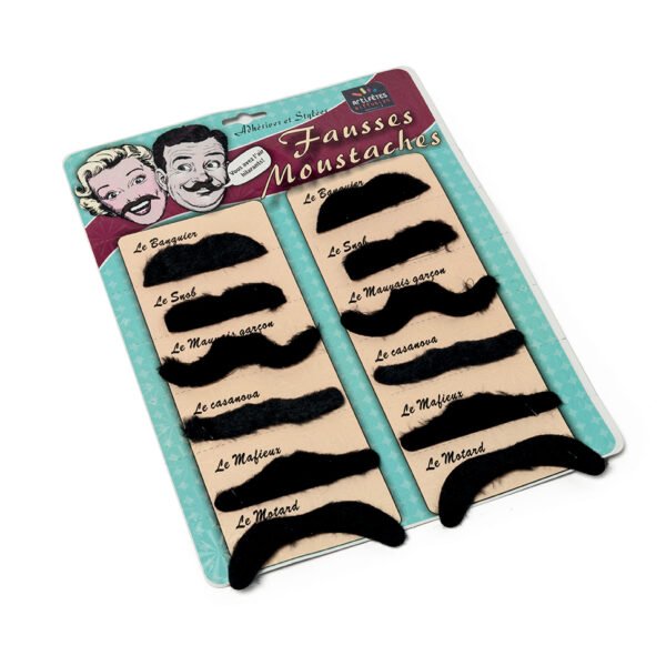 12 moustaches style vintage