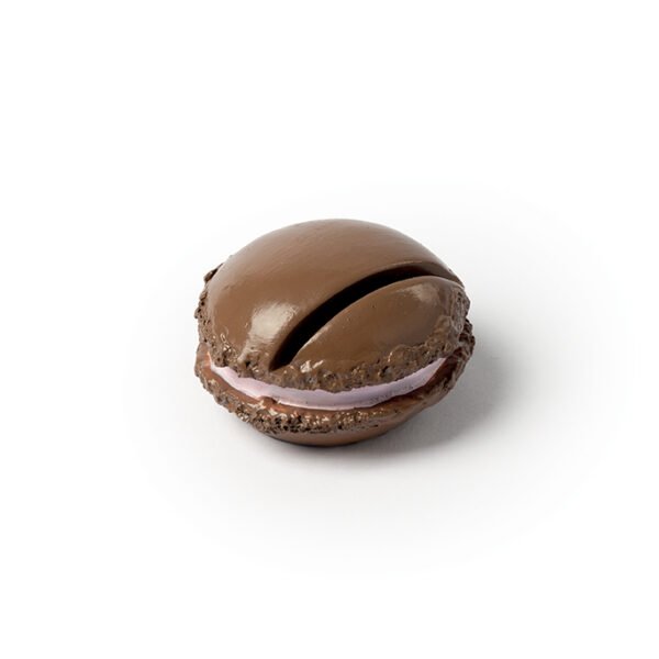 Macaron porte nom choco 5 cm