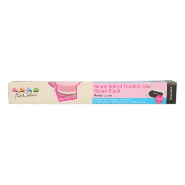 FunCakes Pâte à sucre prête à dérouler -Raven black-