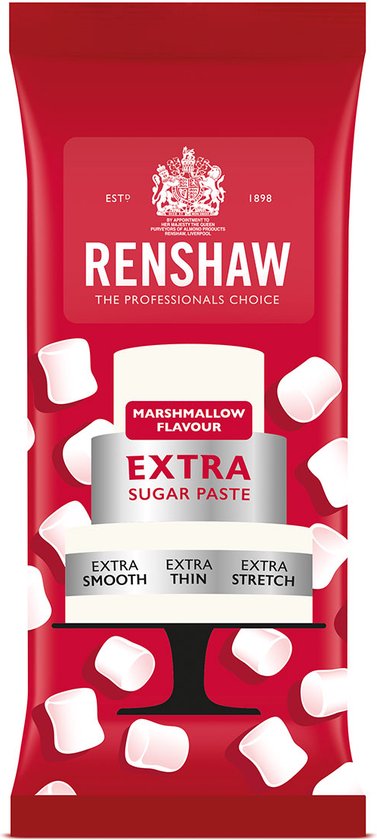 Renshaw Rolled Fondant Extra 1kg - White Marshmallow