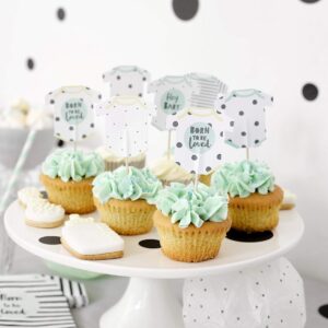 Born To Be Loved' Cake Toppers x 12