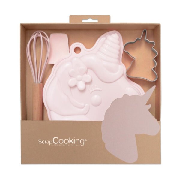 Coffret ustensiles pâtisserie licorne