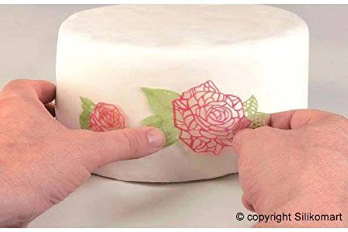 Tapis à dentelle Silikomart rose