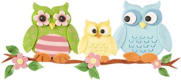 Emporte Pièce Patchwork "Famille Hibou" – Image 3