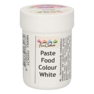 FunCakes FunColours Paste Food Colour - White Snow 30g