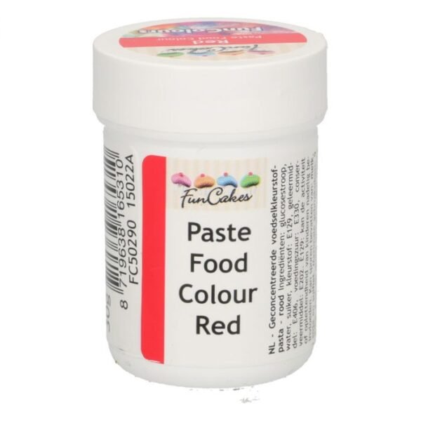 FunCakes Pâte Colorante Alimentaire FunColours - Rouge 30g