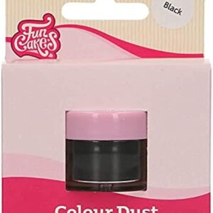FunCakes Poudre Alimentaire FunColours - Black -Noir