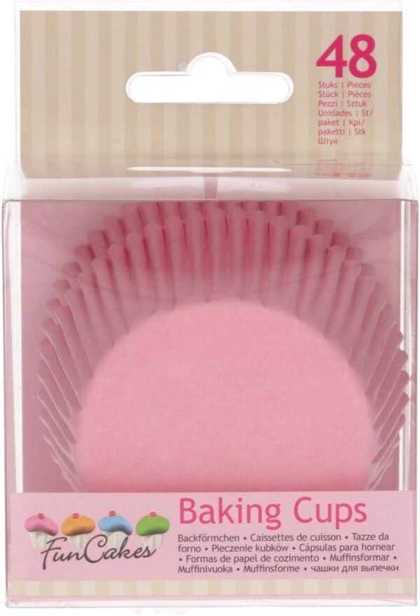 FunCakes Caissettes à Cupcakes -Rose clair- pcs/48 – Image 4