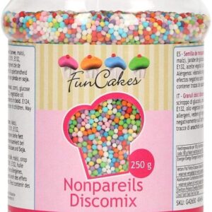 Gros pot de perles sucré multicolor Funcakes 250 g