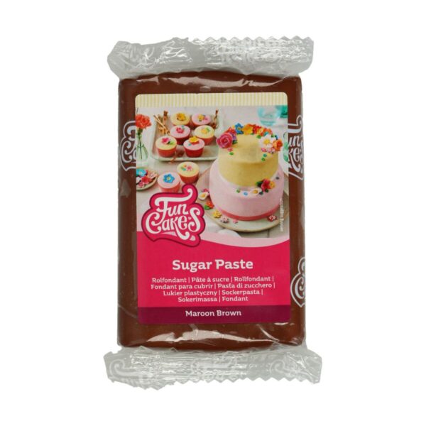 Pâte à Sucre FunCakes – 250 g – Marron