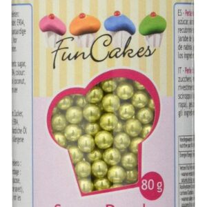 FunCakes Sugarpearls -Metallic or- 80g