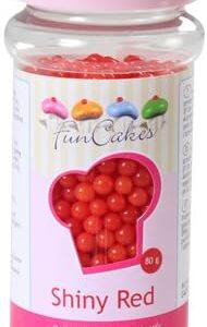 FunCakes Perles de Sucre-Rouge- 80g