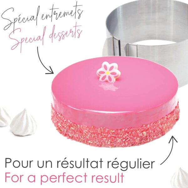 Cercle à pâtisserie extensible inox – Image 7
