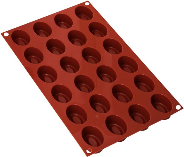 Moule Forme Ovale Savarin Taille Petite 24 Cavités