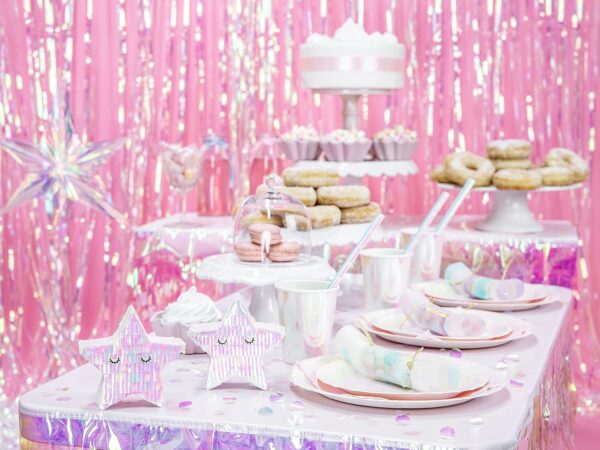 PartyDeco Assiettes - Iridescent 23cm pcs/6 – Image 3