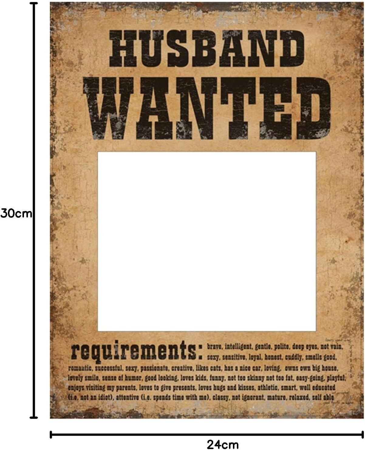 2 Cadres drôles mari  et femme Wanted – Image 3