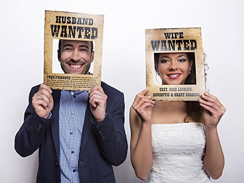 2 Cadres drôles mari  et femme Wanted