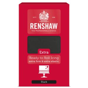 Renshaw Pâte à sucre roulée Extra 1kg - Noire