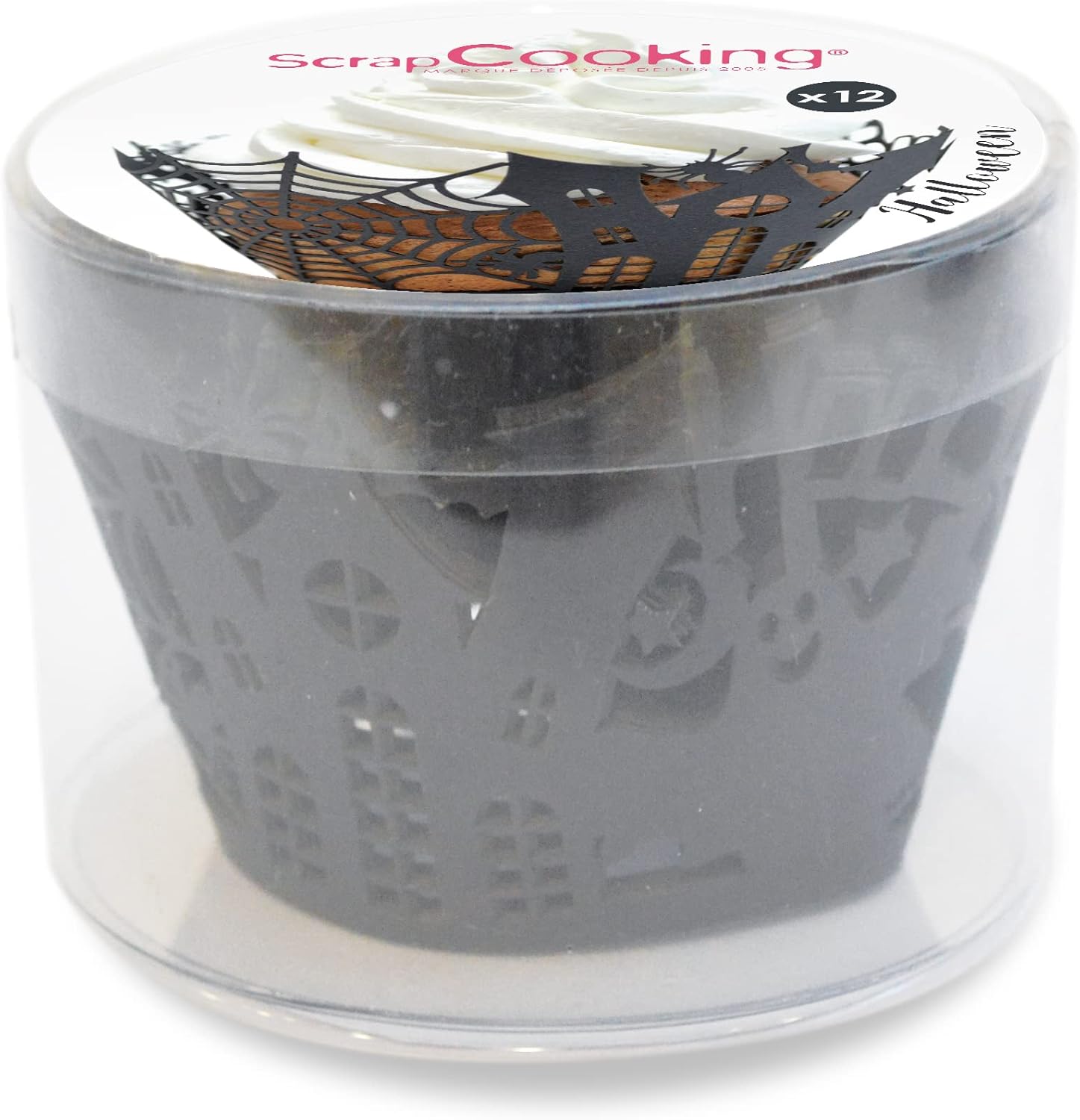 Contours dentelle pour cupcakes Halloween x 12 – Image 2