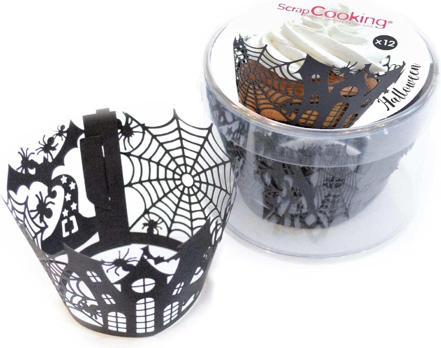 Contours dentelle pour cupcakes Halloween x 12 – Image 4