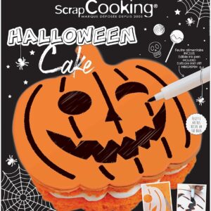 Halloween cake pochoir + feutre alimentaire
