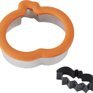 Lot de 2 emporte-pièces citrouille et chauve-souris Wilton