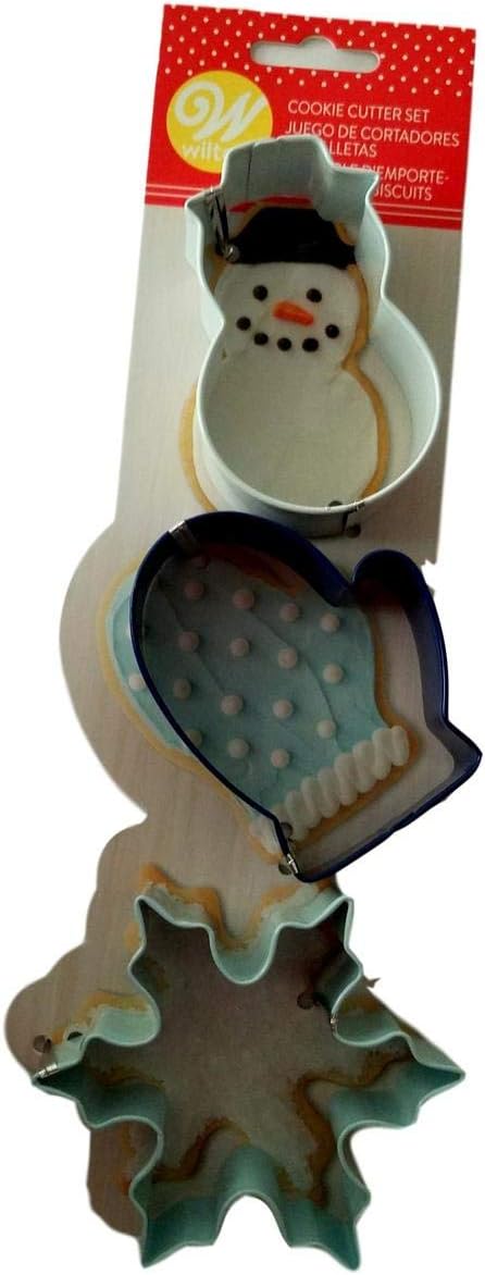 Wilton Emporte-Pièces Biscuit Bonhomme-Mitaine-Flocon Set/3