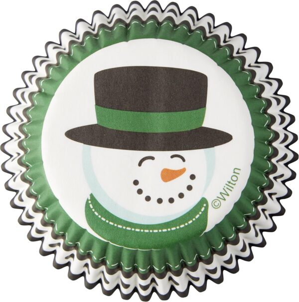 75 caissettes Wilton Bonhomme de neige – Image 2
