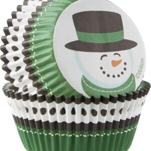 75 caissettes Wilton Bonhomme de neige