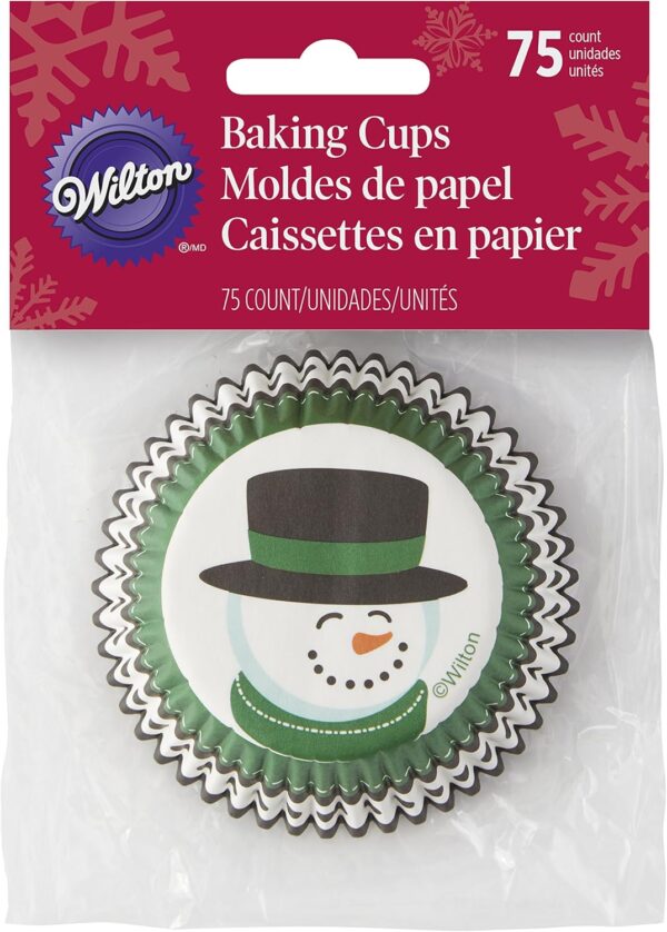 75 caissettes Wilton Bonhomme de neige – Image 4