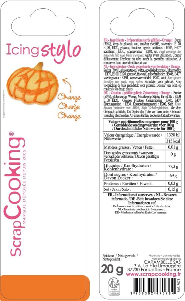 Icing stylo orange – Image 2