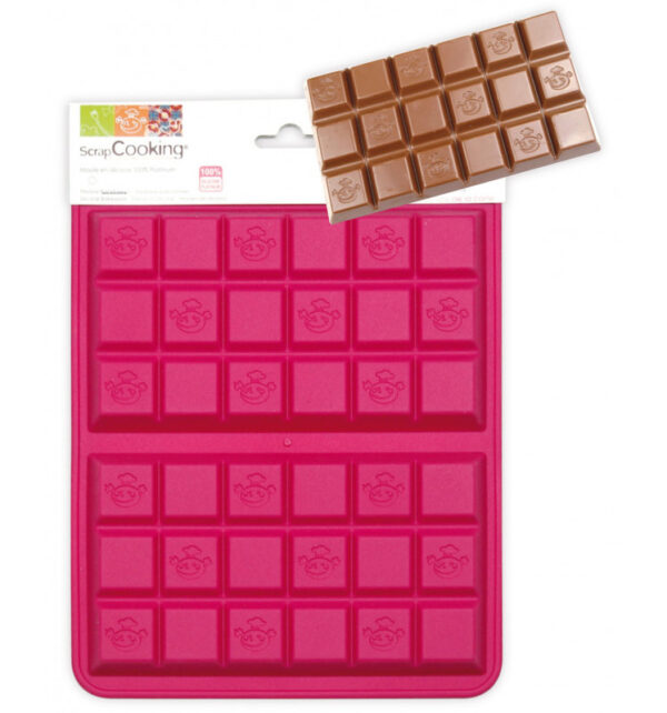 Moule silicone chocolat 2 tablettes