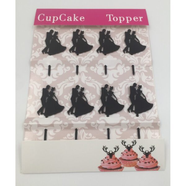 PACK 8 CUPCAKES TOPPERS ACRYLIQUE CUPIDON