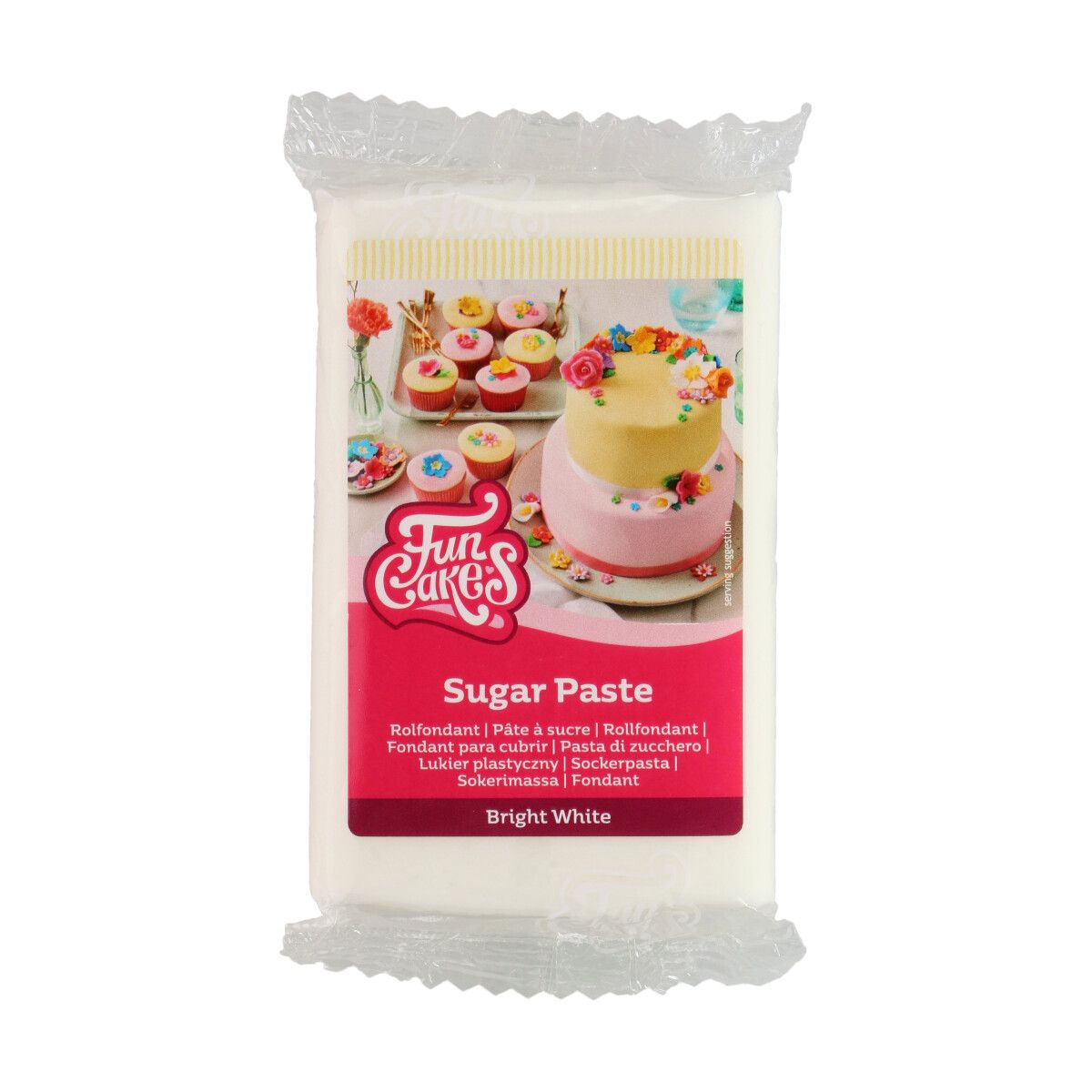Pâte à Sucre FunCakes – 250 g – Bright White Blanche