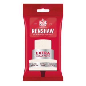 Pâte à sucre Renshaw Extra 250 g – Blanche, souple et résistante pour climats chauds