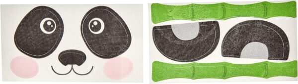 Kit Décor Azyme Panda – 15 décors comestibles pour gâteau – Thème anniversaire – Image 3