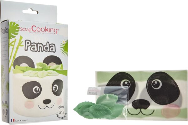 Kit Décor Azyme Panda – 15 décors comestibles pour gâteau – Thème anniversaire