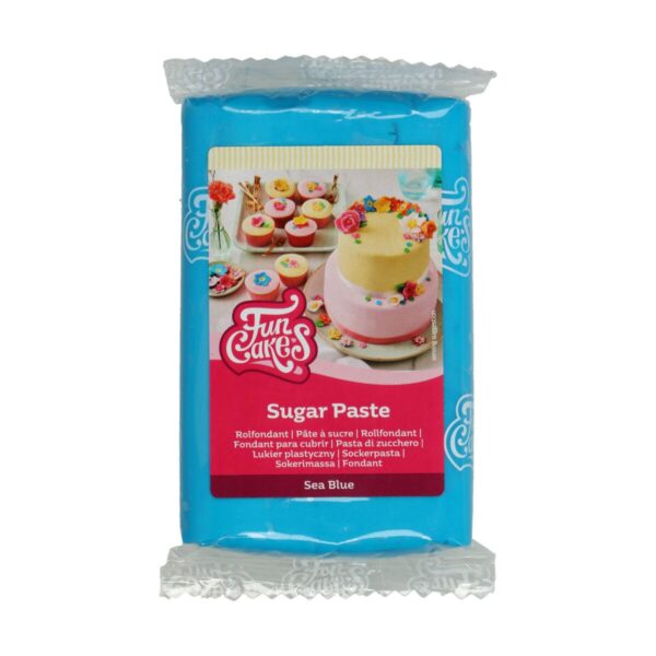 Pâte à sucre sea blue Funcakes 250g