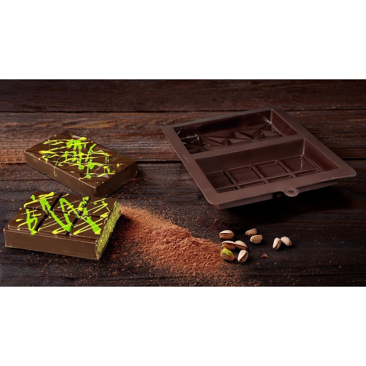 🍫 Moule Silicone Zenker – Dubai Chocolate Bar