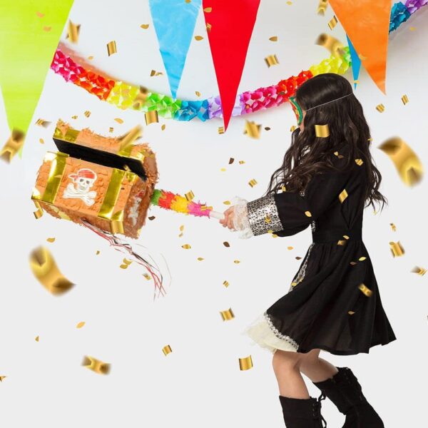 Pinata coffre au trésor Boland 30935 – décoration d’anniversaire et jeu festif pour enfants – Image 5