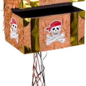 Pinata coffre au trésor Boland 30935 – décoration d’anniversaire et jeu festif pour enfants
