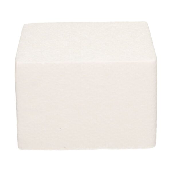 FunCakes Dummy Carré – Gâteau Polystyrène 10 x 10 cm – Hauteur 7 cm