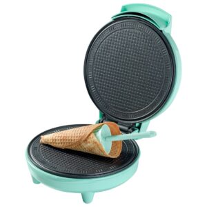 Gaufrier Bestron Wafelcone – Stroopwafel & Cornets à glace – Couleur Menthe