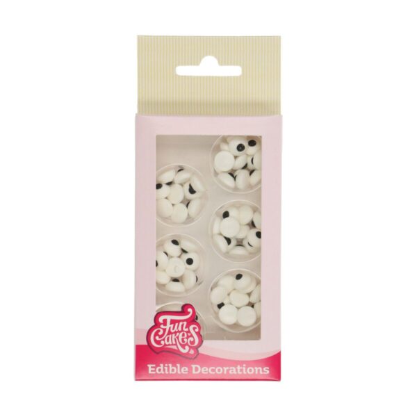 👀 FunCakes Yeux en Sucre – Set de 64 pièces