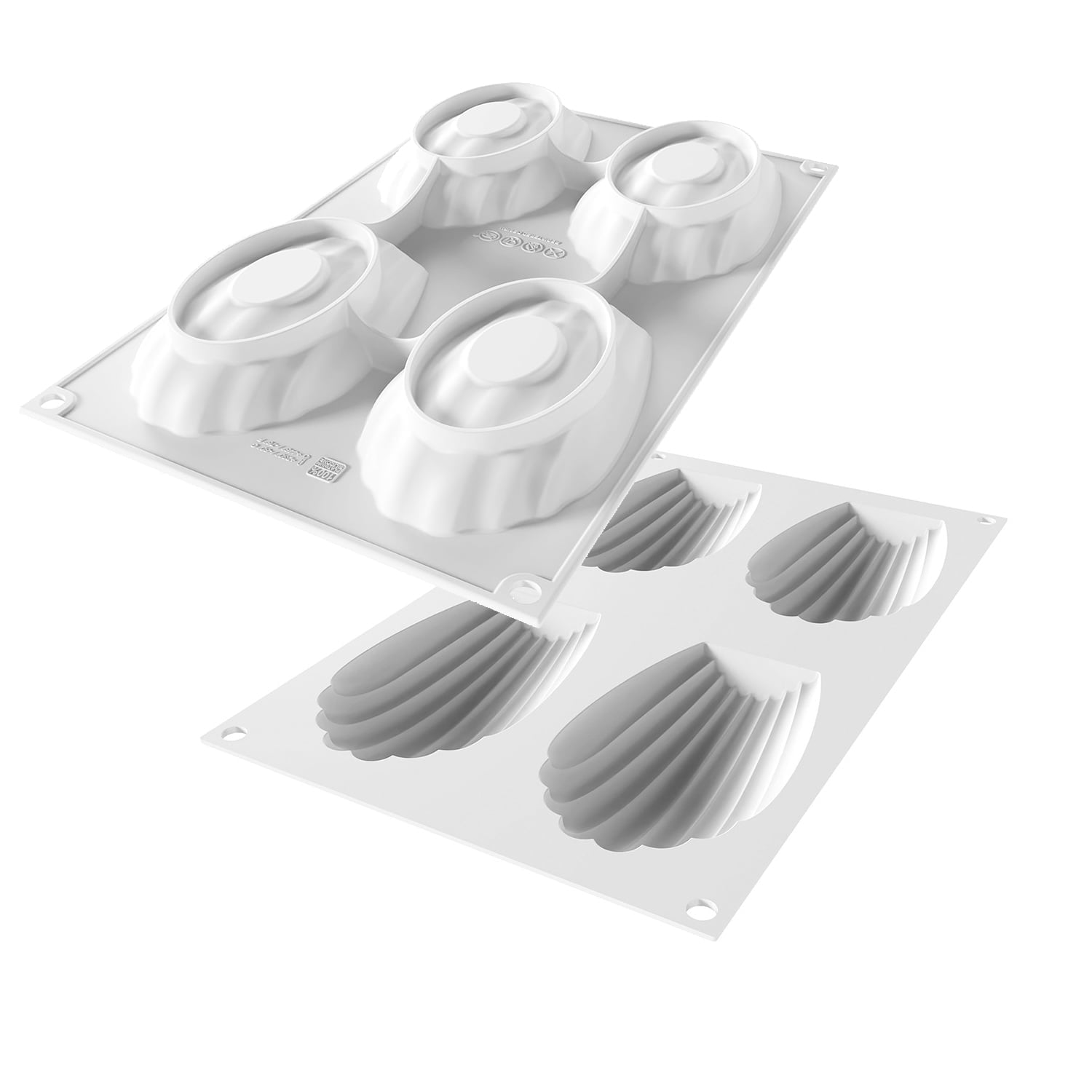 Moule silicone MADELEINE XL95 Silikomart – 4 grandes madeleines 95 ml – Image 2