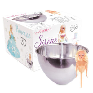 Moule dôme gâteau princesse et sirène 3D