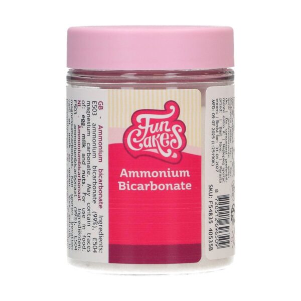 FunCakes Carbonate d’ammonium 80 g – Ammonium pour gâteaux aux œufs & biscuits