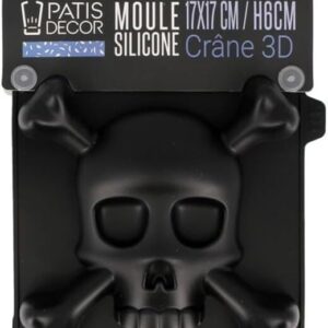 Moule silicone tête de mort 3D