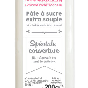 Pâte à Sucre Blanche ScrapCooking® – 200 g – Spéciale Couverture