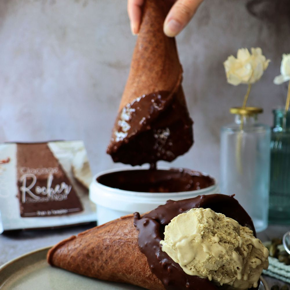 Préparation Gaufrettes & Cornets Chocolat – 260 g – Mix prêt à l’emploi – Image 4